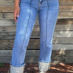 Classic Blue Straight Leg Women's Jeans